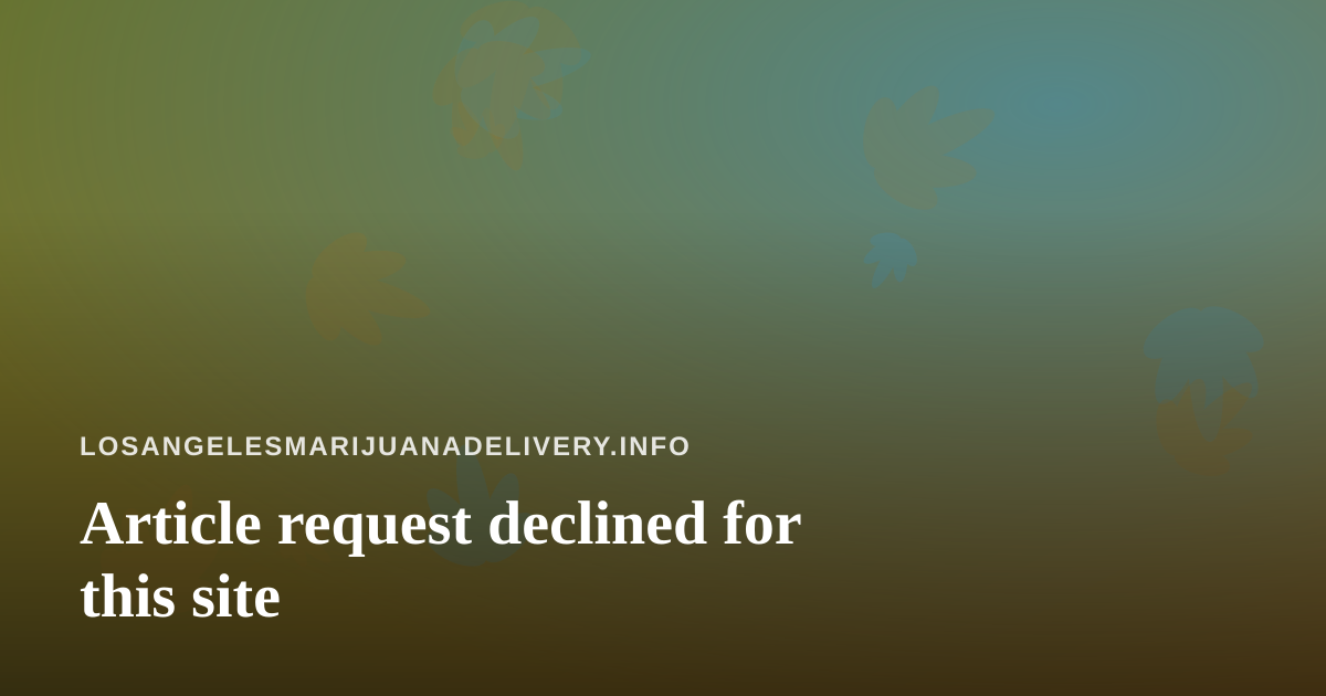 Article request declined for this site